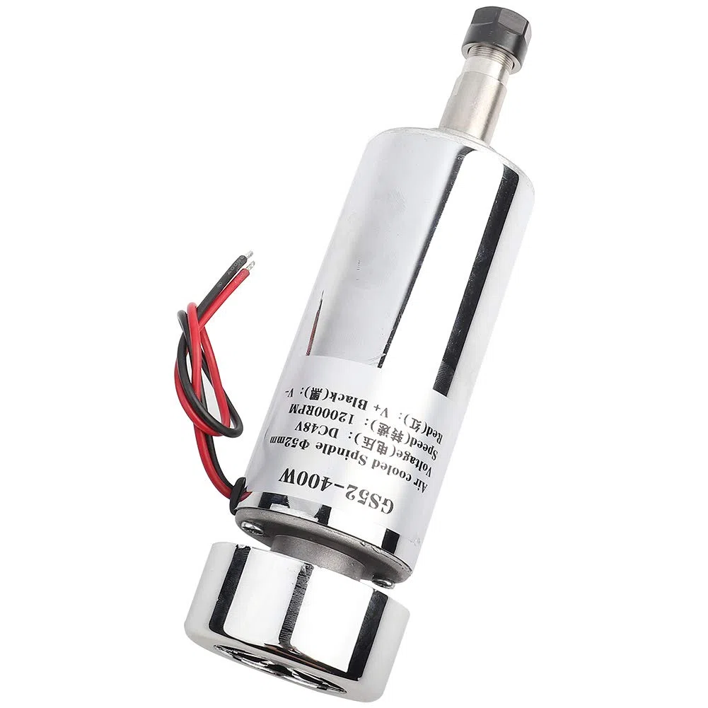 Hilitand DC48V 400W ER11 Husillo Motor de Alta Velocidad Cepillo Aire Enfriado Grabador Husillo Motor 12000r