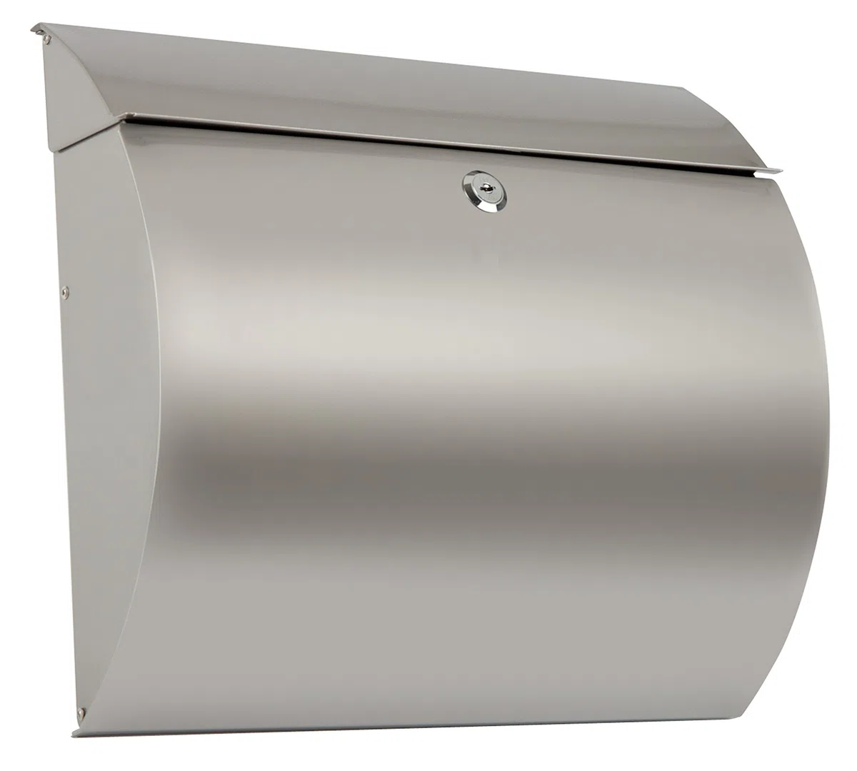 ARREGUI Aura E5405-12 Buzón Exterior de Acero Inoxidable, Tamaño L(Revistas, Sobres C4), Gran Capacidad, Buzón de Correo Grande, Buzón de Pared, Antilluvia, Anticorrosivo, Fácil de Instalar, INOX