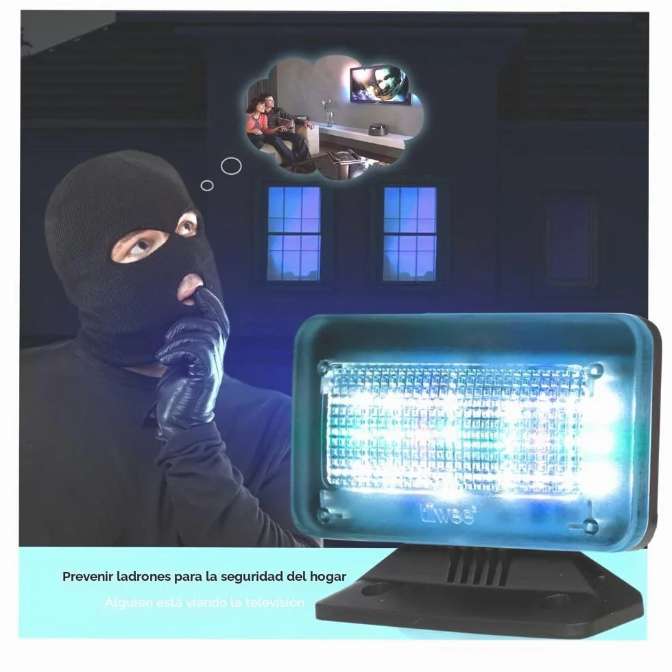 tiiwee Simulador de TV PowerPlus 24 LED TV Falsa con Adaptador de Red para Televisores Grandes