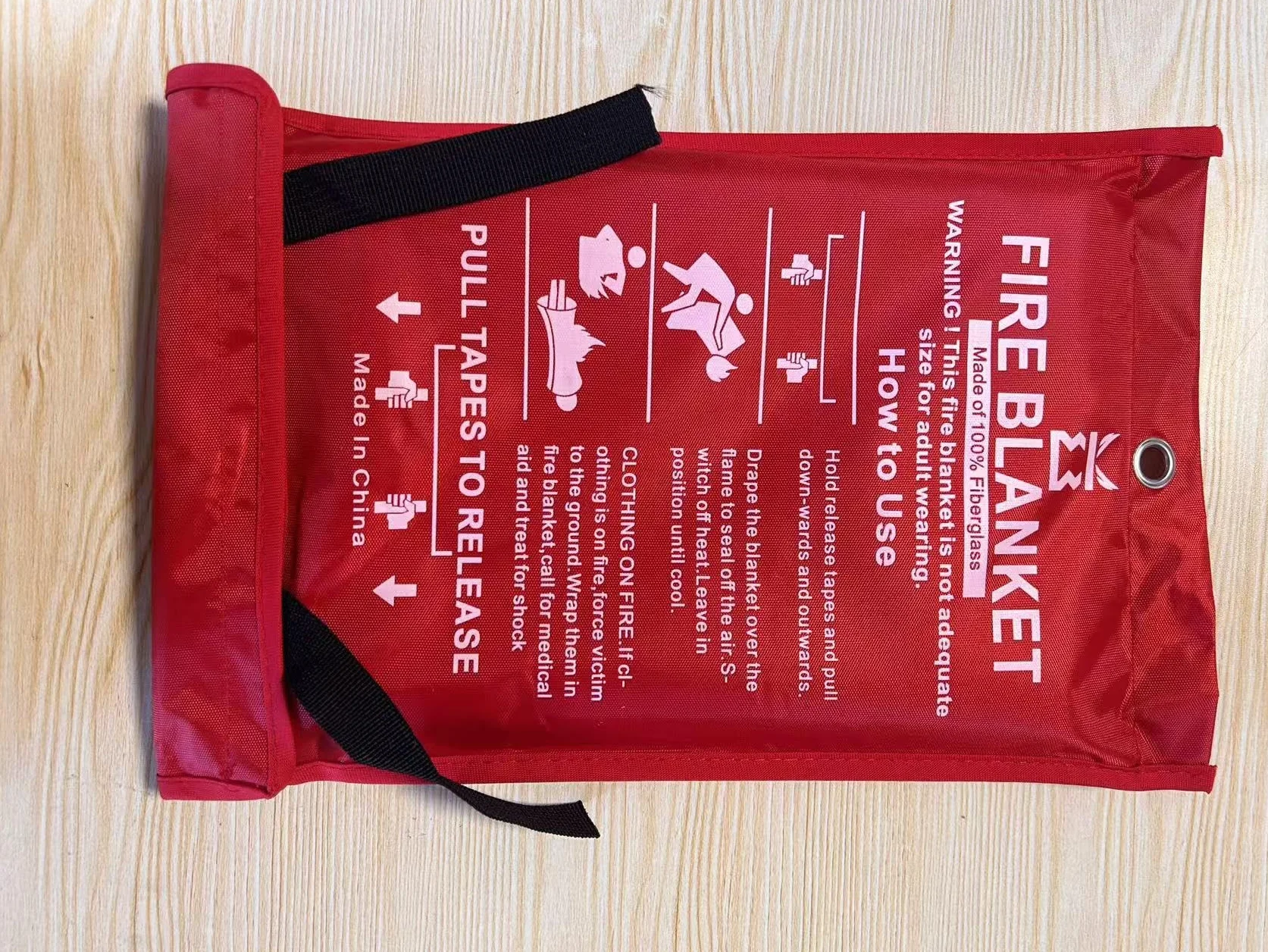 KITOSUN Mantas Ignífugas 4 Piezas para Cocinas Hogares Emergencias Fibra de Vidrio