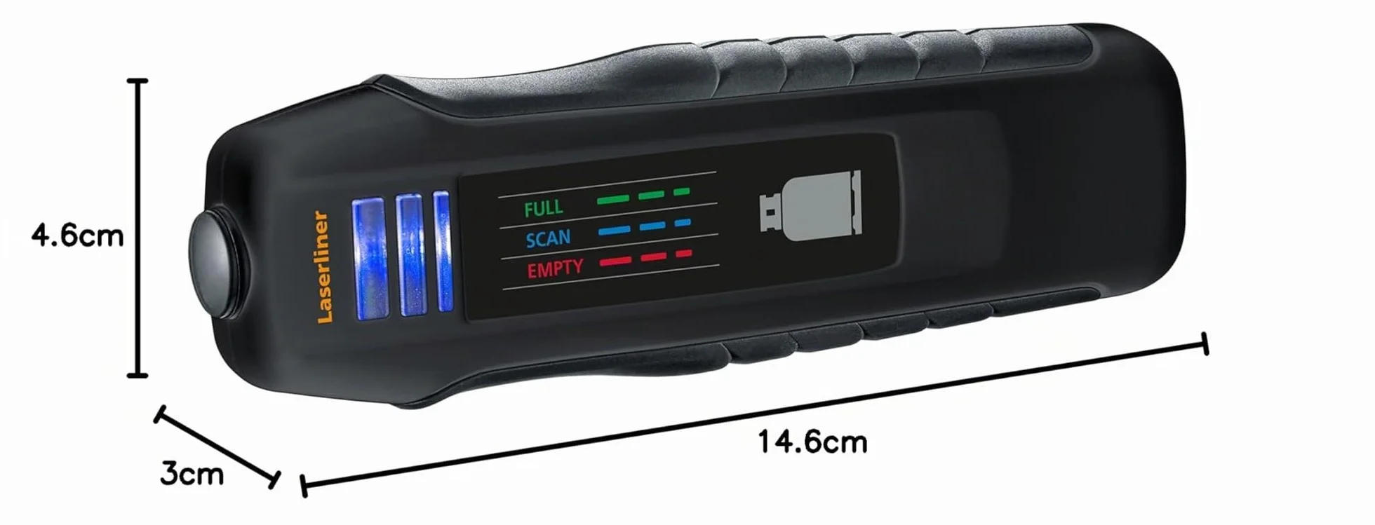 Laserliner BBQ-GasCheck - Medidor de Nivel de Gas para Botellas de Gas, Ideal para Camping, Barbacoa