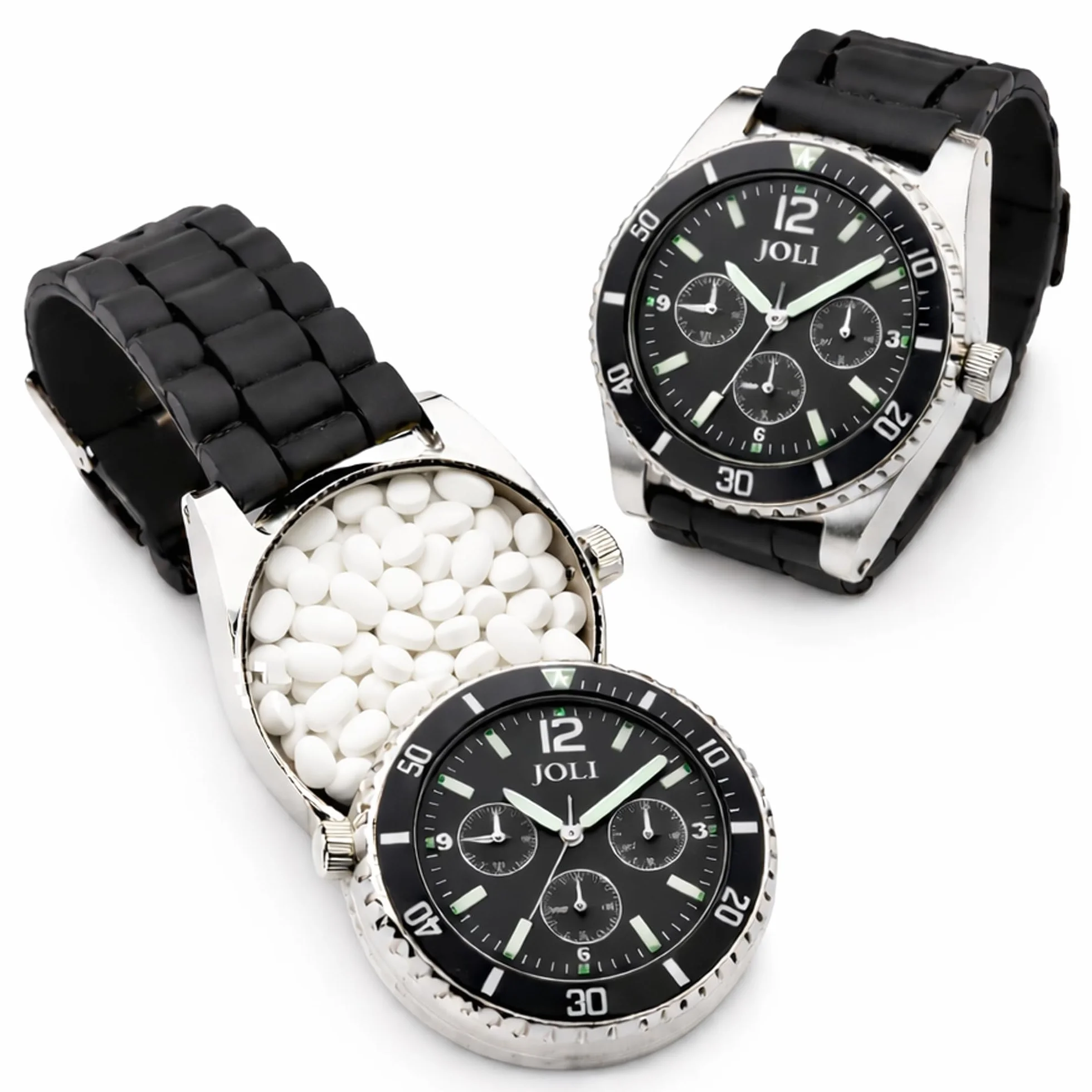 Secret Stash Hidden Watch Safe - Reloj de pulsera con compartimento secreto para dinero, píldoras y joyas - Incluye caja de regalo