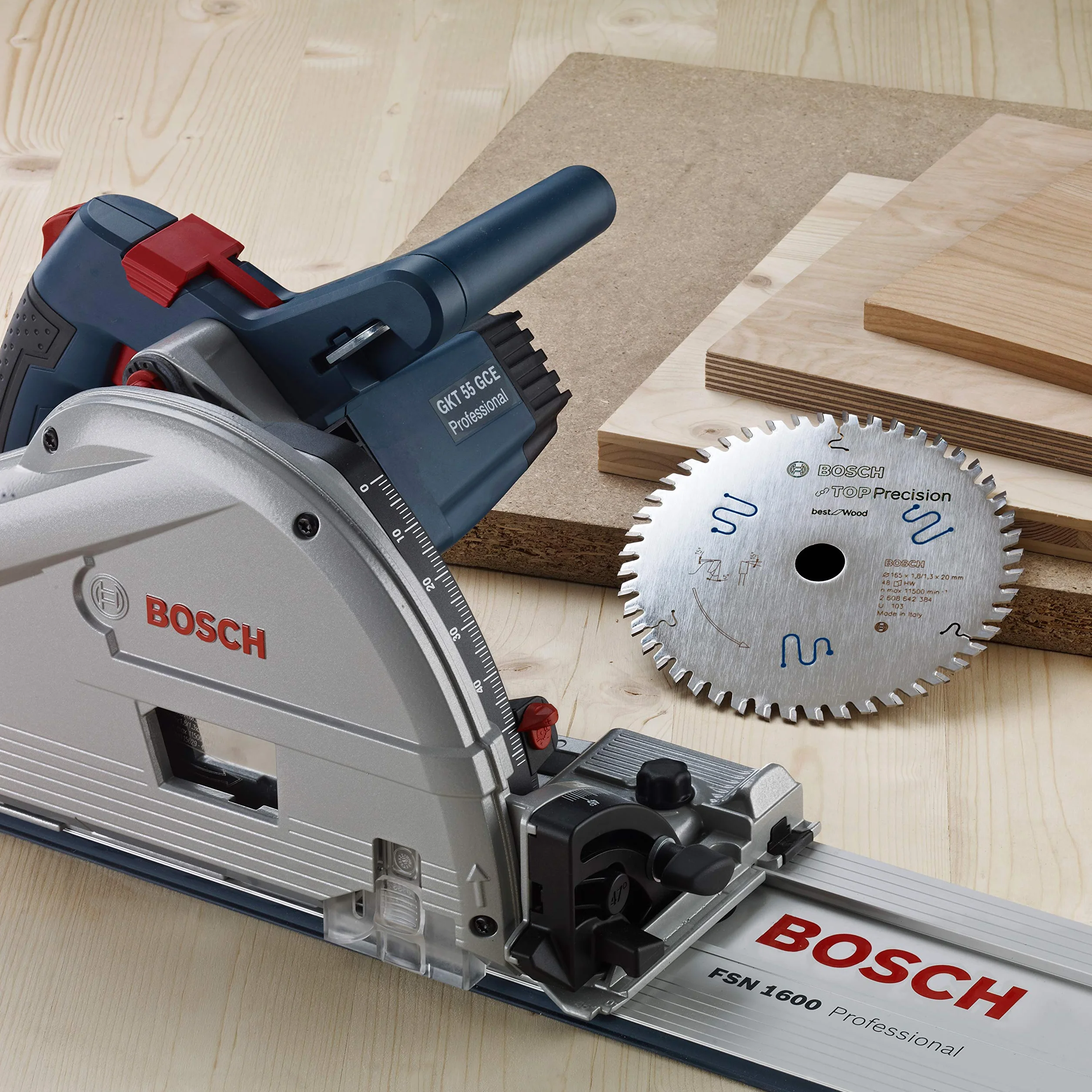 Bosch Profesional Top Precision Best for Wood - Hoja de sierra circular para madera, Accesorios, 48 Dientes, 165 x 20 x 1,8 mm