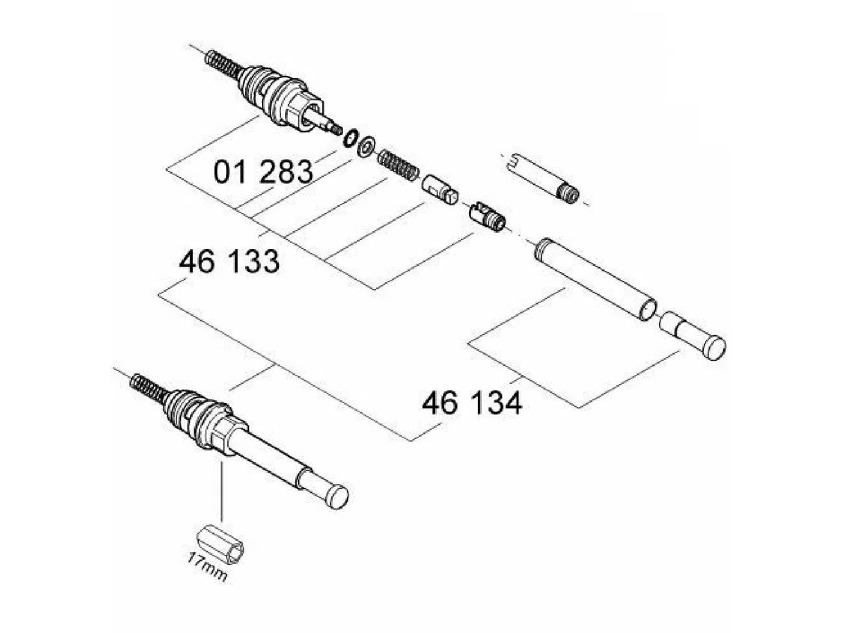 Grohe Concetto - Vástago para grifos Ref. 46133000