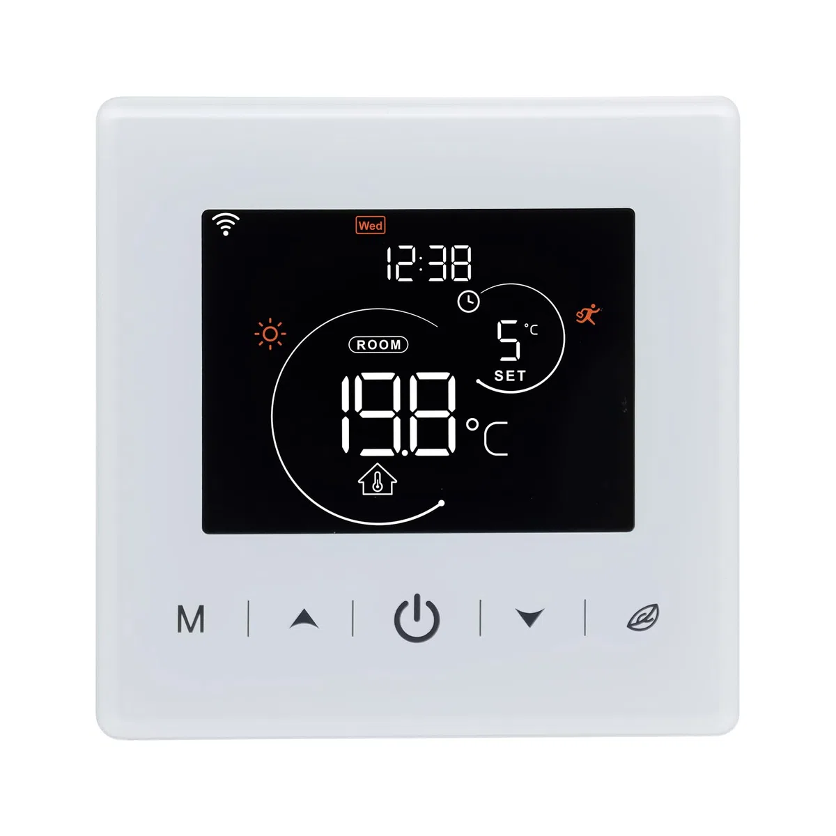 Termostato WiFi a batería calefaccion la Caldera.Termostatos de línea pasivos con Aplicaciones Tuya o Smart. 2 Hilo termostato de Digital programable controlable por Voz.Termostato Pila 3A R9V