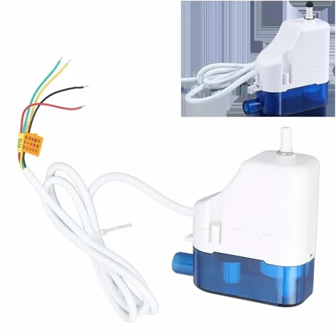 Bomba de Drenaje Automática para Aire Acondicionado, 24 L/h, 10m de Elevación, 100-230V, Silenciosa 19dB, para Deshumidificador
