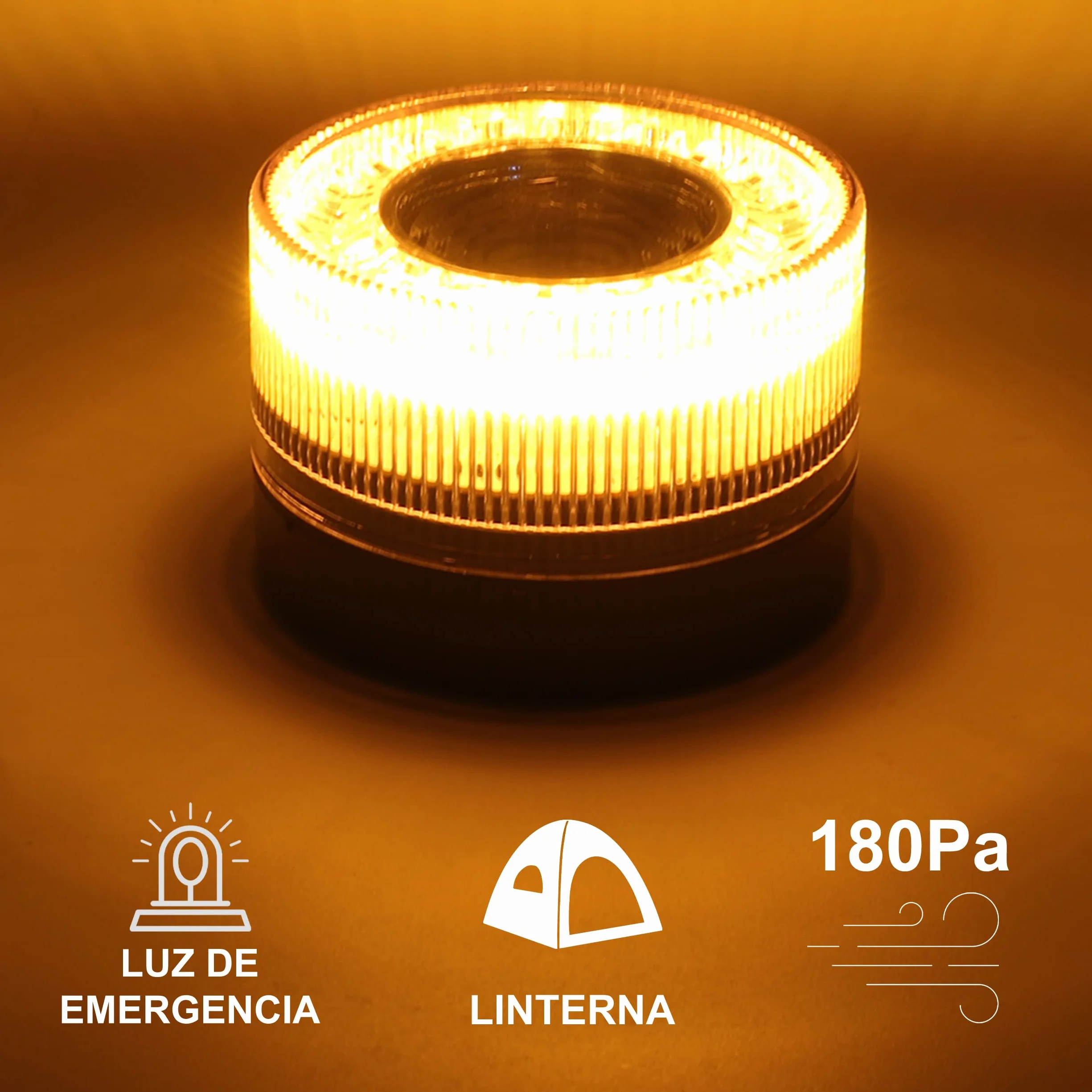 H HANSEL HOME Luz de Emergencia LED v16 IP54 Homologado DGT Base Magnética