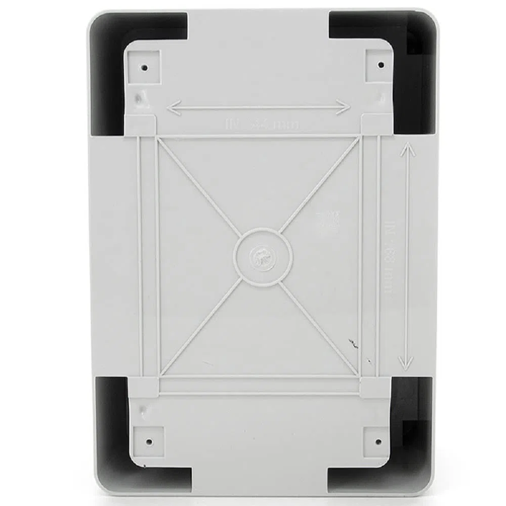 ELS Elektrotechnika Armario de distribución industrial IP65, placa de montaje galvanizada, con junta perimetral, carcasa de pared, carcasa vacía, plástico ABS, armario vacío, 220 x 310 x 140