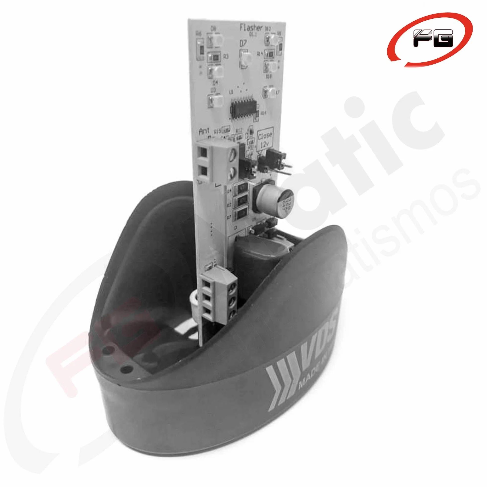 Lámpara LED VDS multi-tensión para puertas de garaje luz fija intermitente uso doméstico industrial