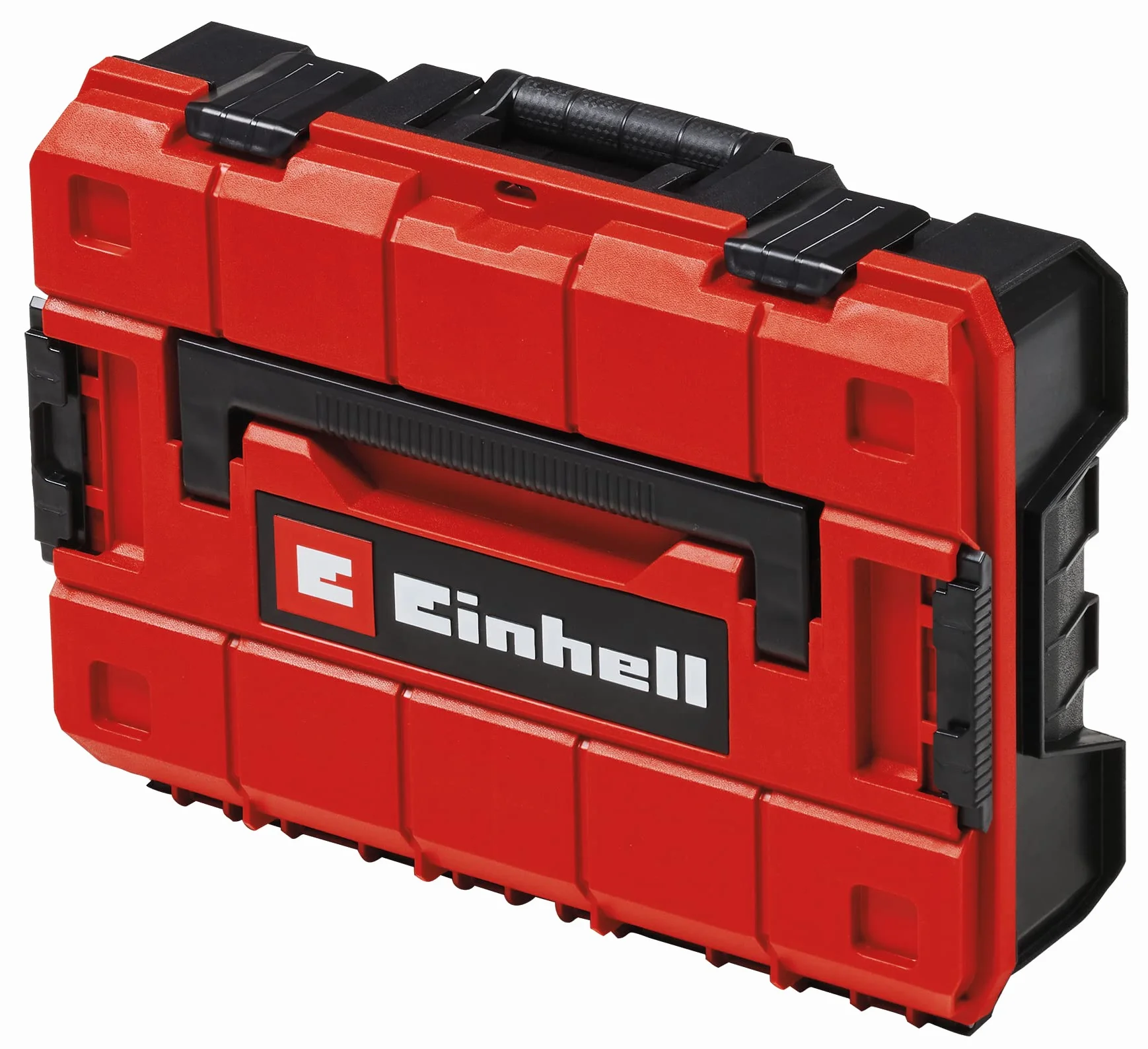 Einhell Maletín E-Case (System Box) espuma (sistema de enclavamiento, 2 insertos de espuma, diseño protegido contra salpicaduras de agua, resistencia al calor y al impacto, 2 agarres plegables)