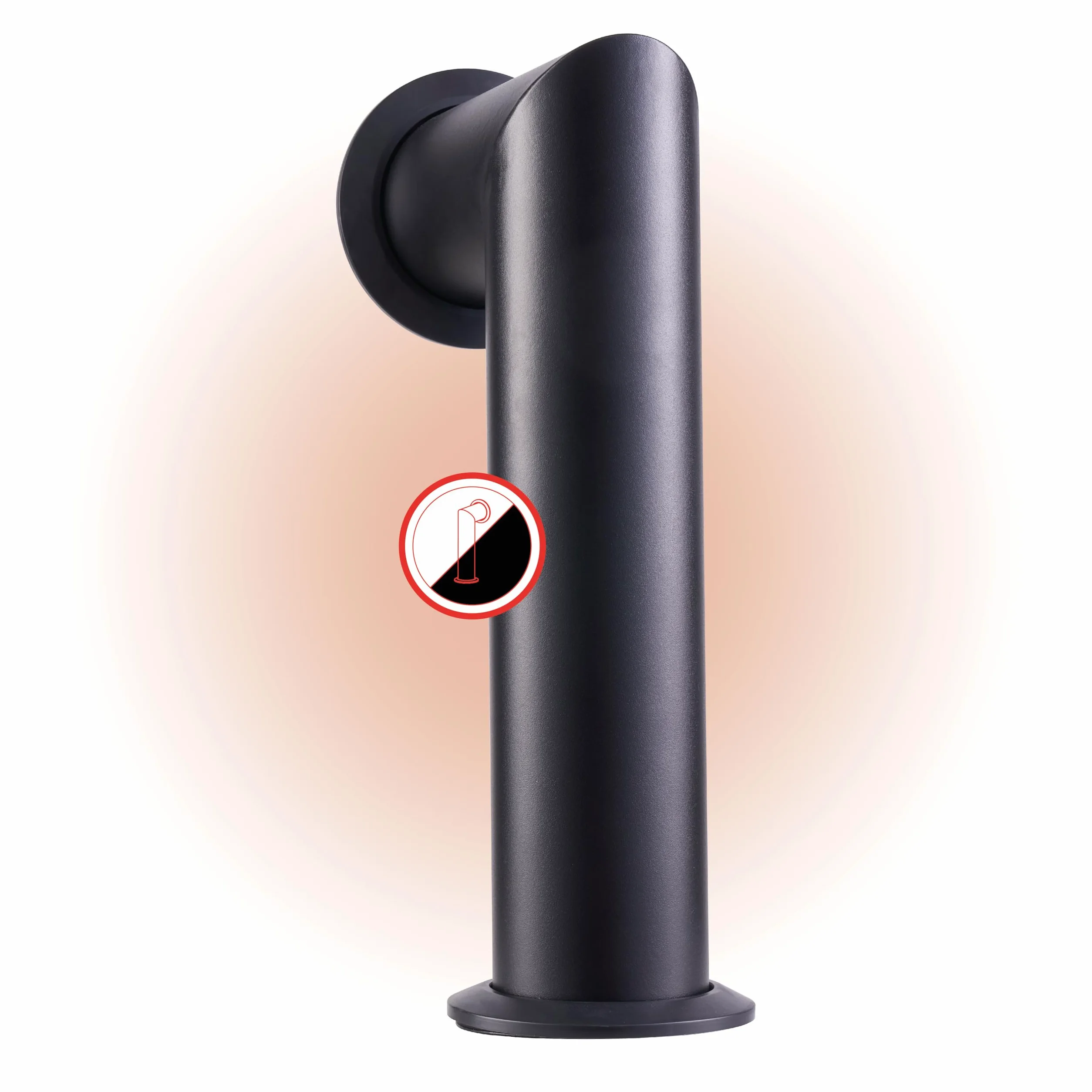 KAMINIO Tubo de Chimenea MAX para chimeneas eléctricas - Reproducción de una Chimenea con Roseta - Incluye Material de Montaje (Negro)